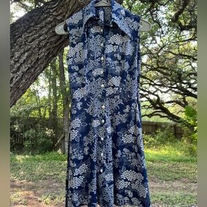 Vintage Sleeveless Summer Mini Dress